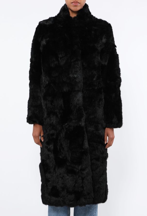 Sheared Rabbit Fur Coat, 1980s - 5