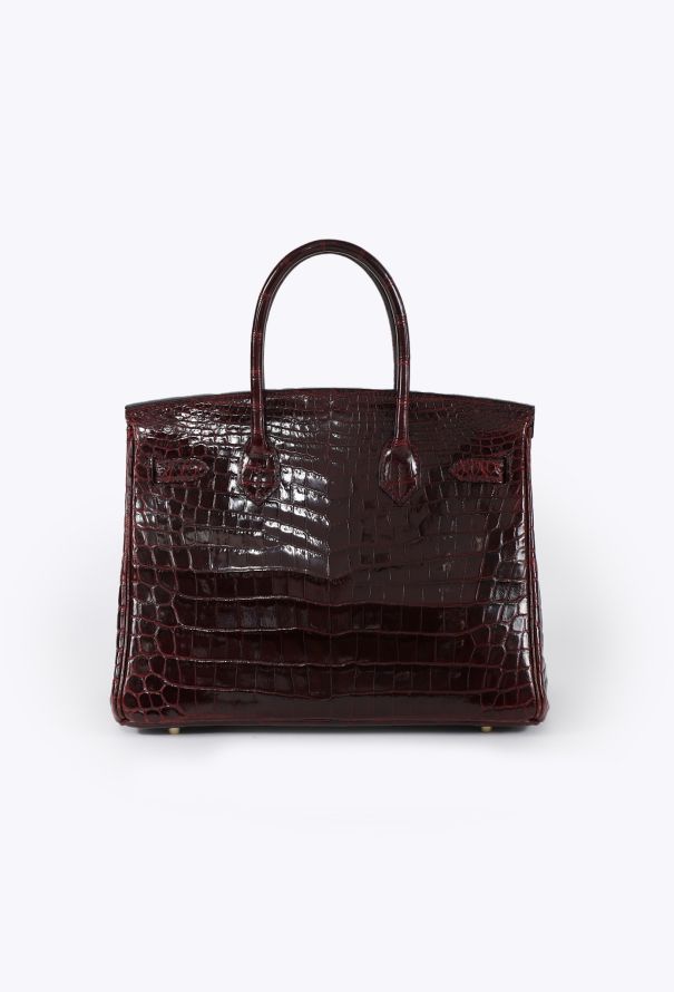 Hermès Exquisite Shiny Bordeaux Niloticus Birkin 30 - 6 Hermès Exquisite Shiny Bordeaux Niloticus Birkin 30 - 6