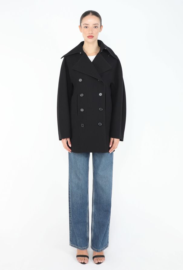 Chloé 2019 Double-Breasted Crêpe Peacoat - 1