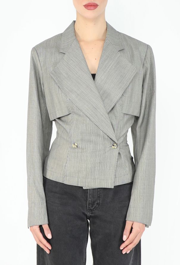 Alaïa RARE F/W 1988 Cinched Trench Blazer - 1