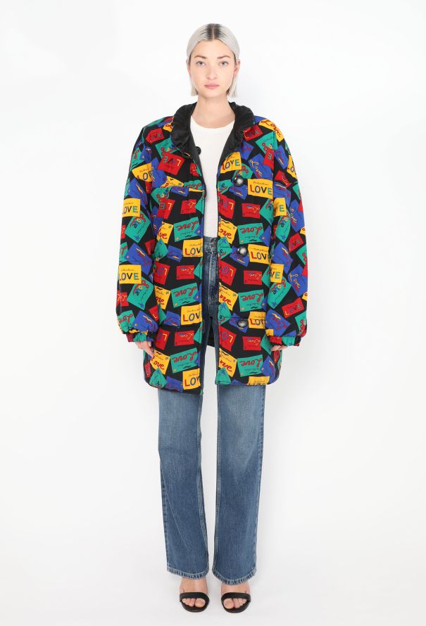 Saint Laurent Vintage Reversible Love Puffer Coat - 2 Saint Laurent Vintage Reversible Love Puffer Coat - 2