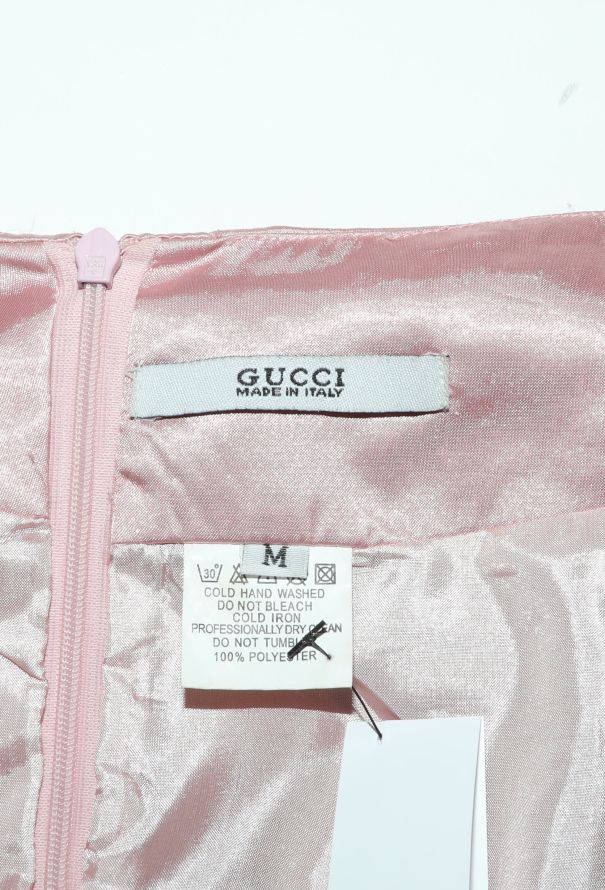 Gucci 2004 Ruched Charmeuse Skirt - 6