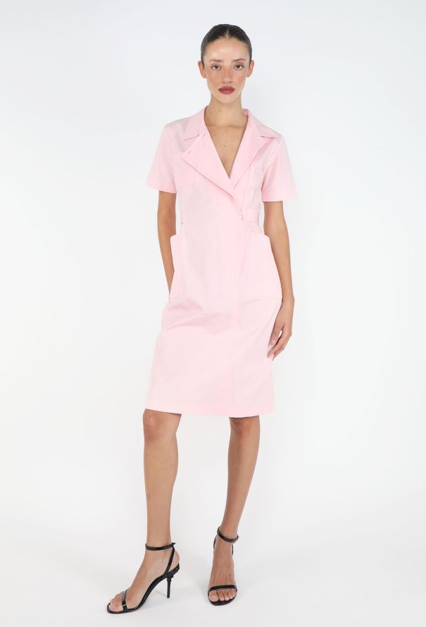 Miu Miu S/S 2025 Notched Cotton Dress - 1
