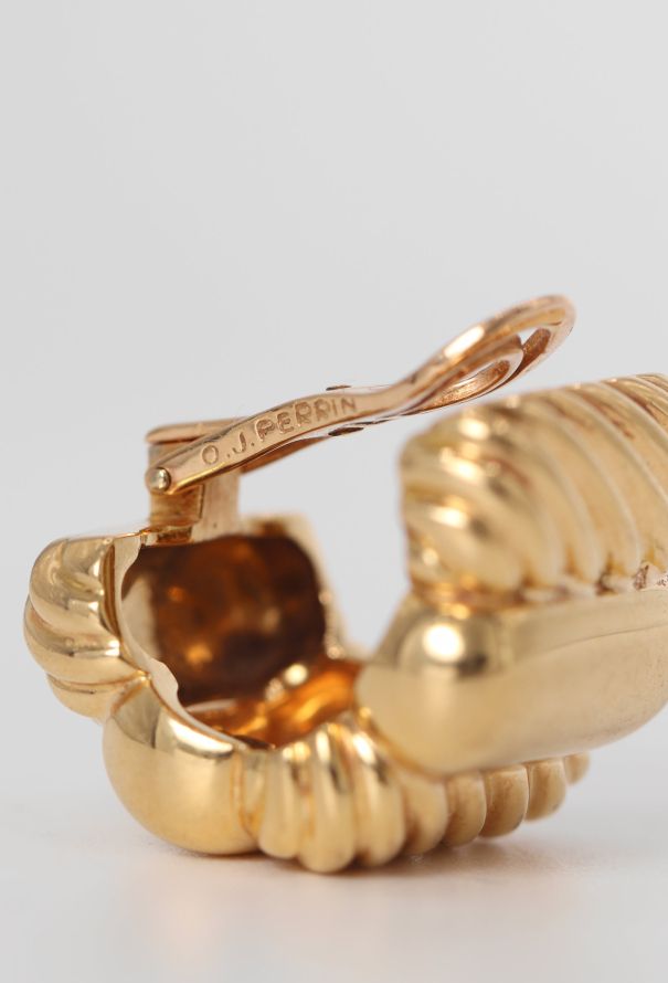Vintage Fine Jewelry O.J Perrin 18k Yellow Gold Verona Clip On Earrings - 7 Vintage Fine Jewelry O.J Perrin 18k Yellow Gold Verona Clip On Earrings - 7
