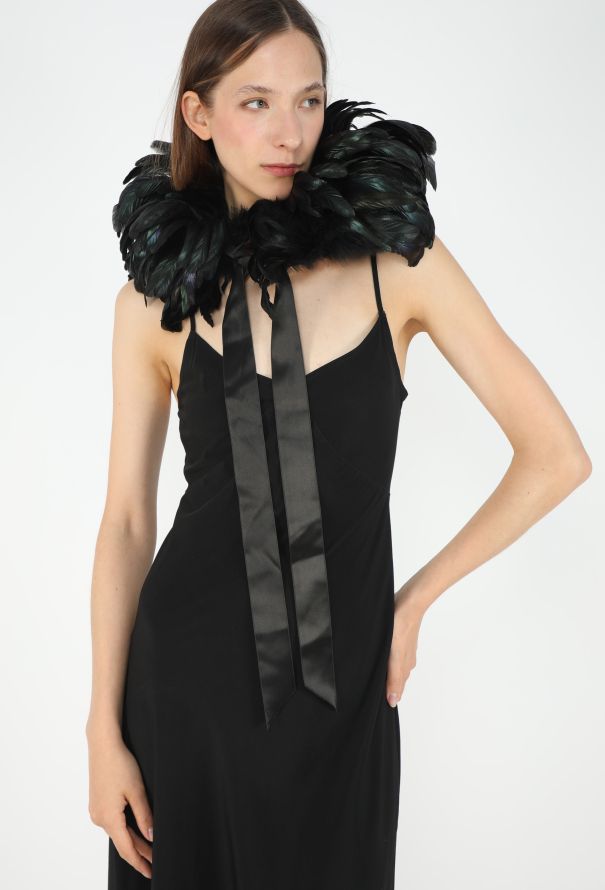 Saint Laurent COLLECTOR F/W 1986 Feather Scarf - 3