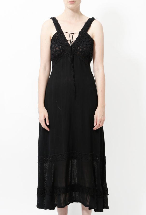 Chloé Vintage Crochet Slip Dress - 2 Chloé Vintage Crochet Slip Dress - 2