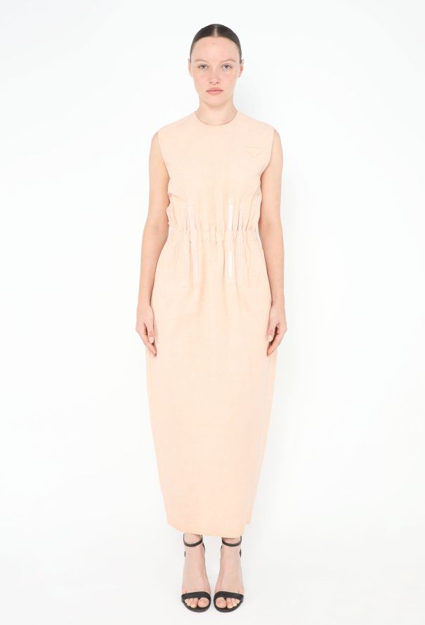 Prada S/S 2022 Linen Column Dress - 1