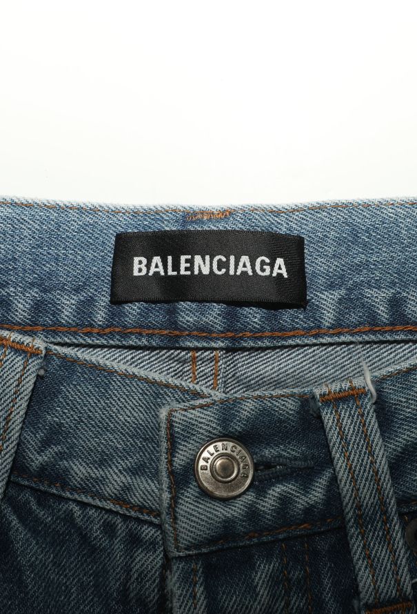 Balenciaga S/S 2018 Washed Denim Jeans - 6