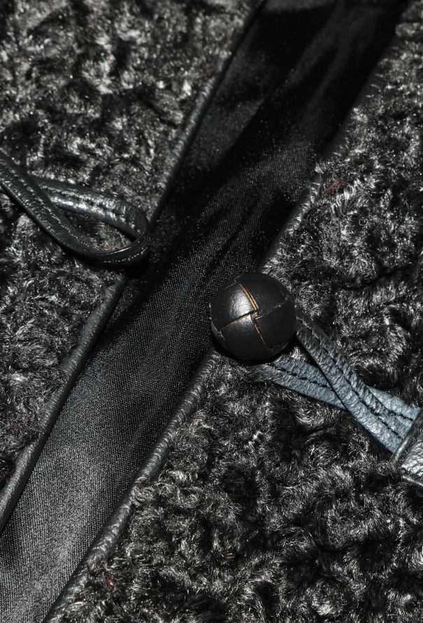 Saint Laurent Late '70s Bouclé Astrakhan Toggle Jacket - 7