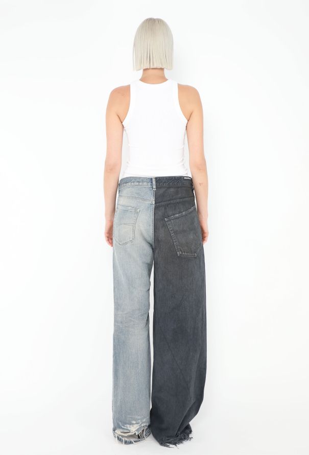 Balenciaga S/S 2024 Two-Tone Drawstring Jeans - 5