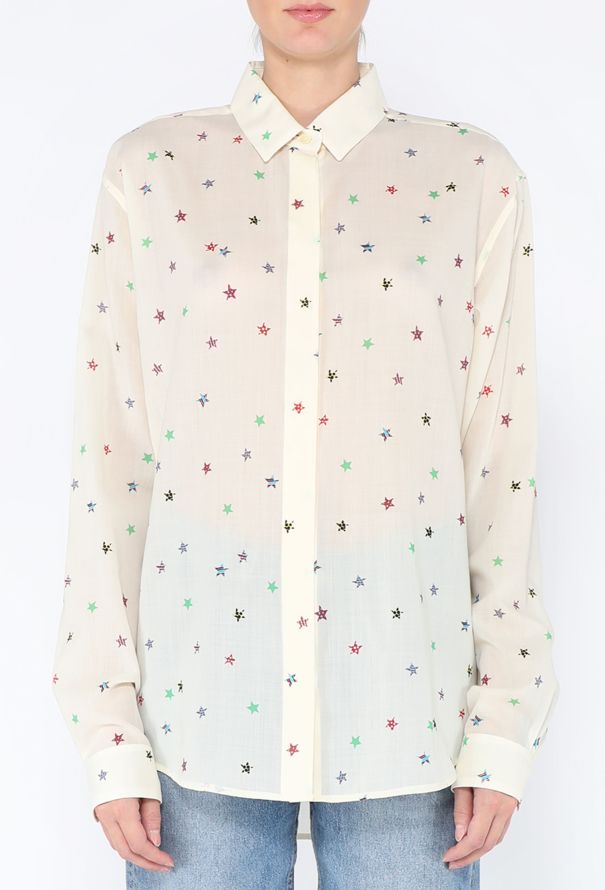 Saint Laurent Spring 2019 Printed Button Down - 4