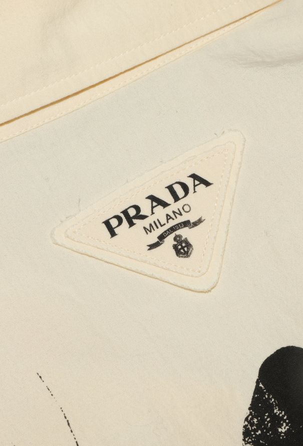 Prada S/S 2022 Cropped Mermaid Shirt - 6