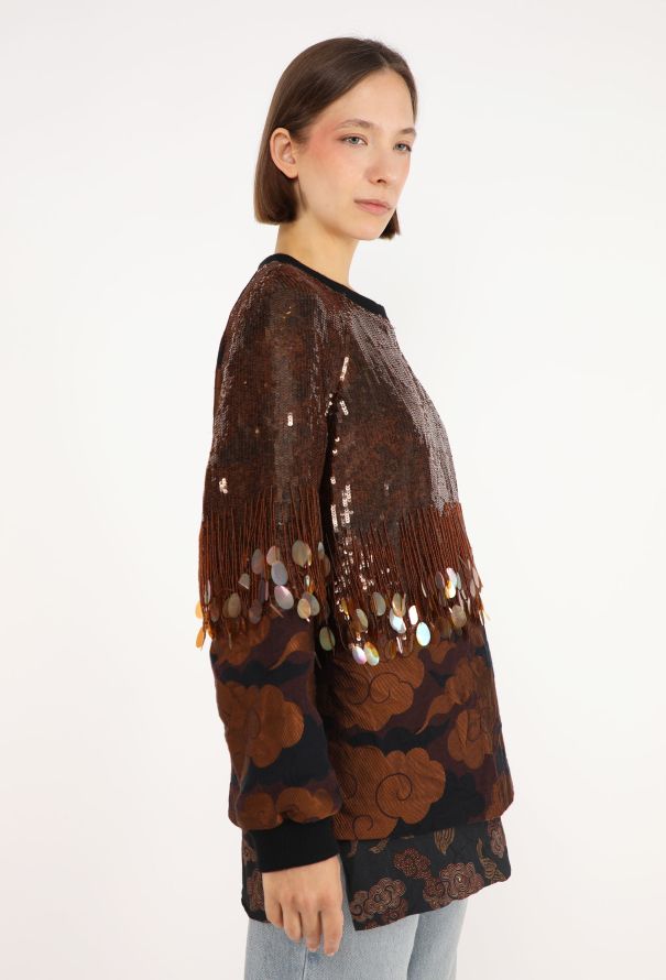 Dries Van Noten Jacquard Paillette Tunic, F/W 2015 - 5
