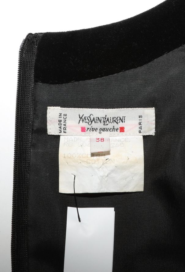 Saint Laurent 1996 Velvet A-Line Dress - 5