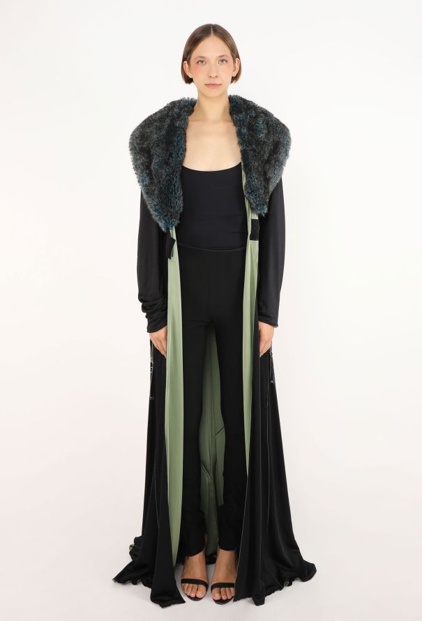 Jean Paul Gaultier 'Cyber' Faux Fur Collar Coat, F/W 1995 - 4