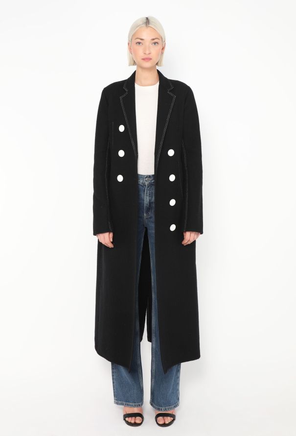 Céline Resort 2016 Contrast Stitch Coat - 3