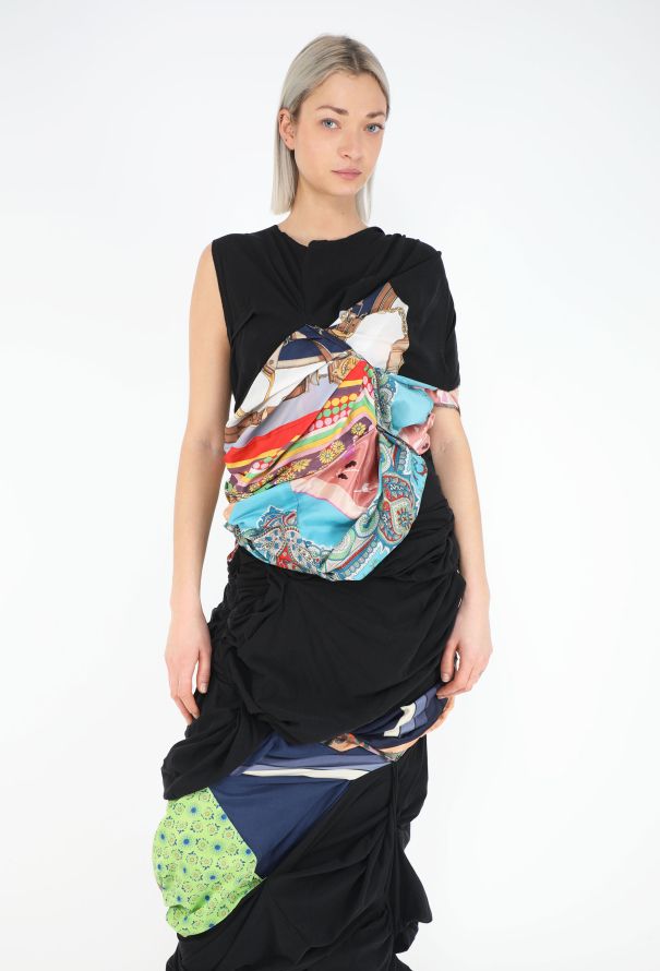 Comme des Garçons F/W 2011 'Hybrid Fashion' Draped Foulard Dress - 4