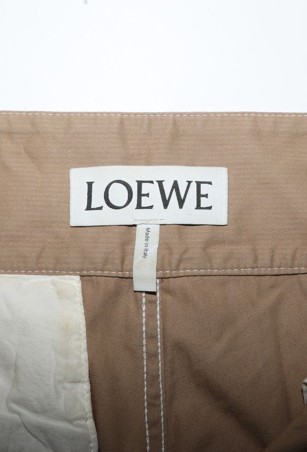 Loewe 2022 Buckled Cotton Trousers - 5