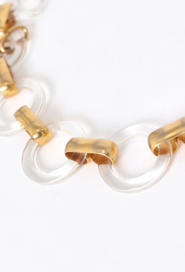 Saint Laurent Couture '70s Lucite Chainlink Belt - 3 Saint Laurent Couture '70s Lucite Chainlink Belt - 3