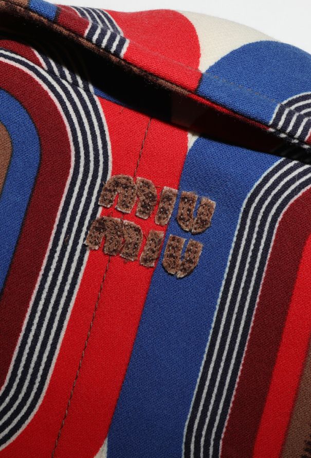 Miu Miu Graphic Wool 'Endcore' Overcoat, S/S 2025 - 10
