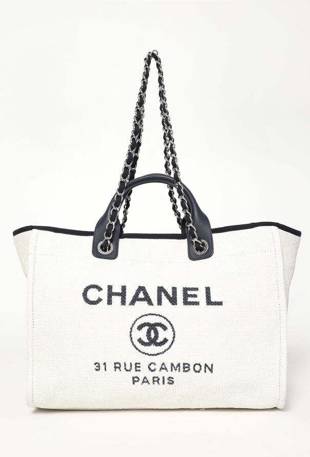 Canvas Medium Deauville Tote Bag