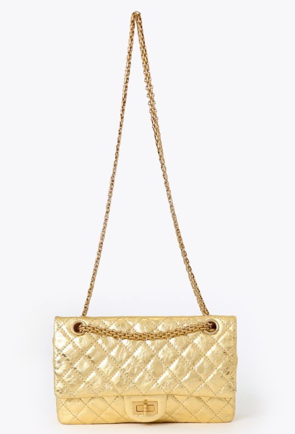 Chanel Gold 2.55 Medium Flap Bag - 1