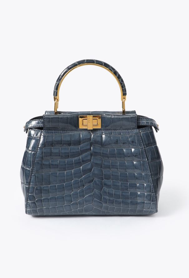 Fendi S/S 2022 Small Niloticus Peekaboo Bag - 7