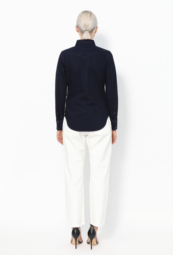 Calvin Klein F/W 2017 Denim Overshirt - Dark Blue - 5 Calvin Klein F/W 2017 Denim Overshirt - Dark Blue - 5