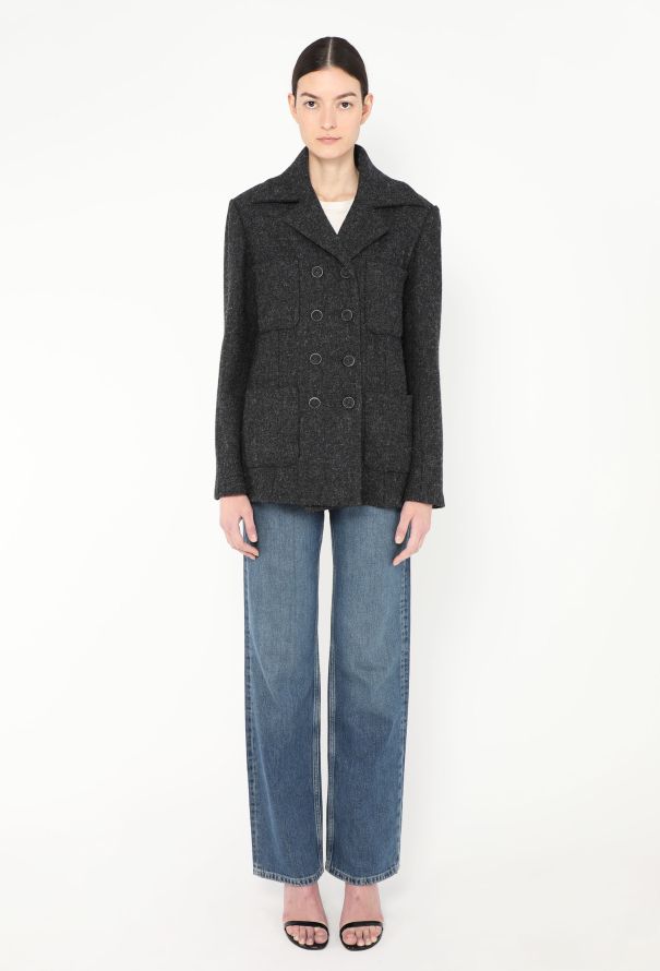 Chanel 2016 Felted 'CC' Pocket Jacket - 3