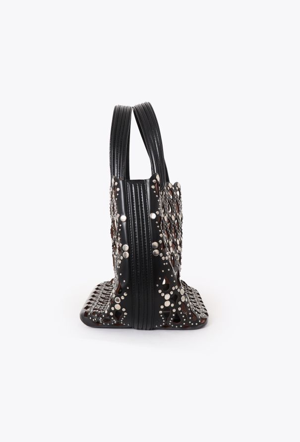 Alaïa Studded Laser-Cut Medium Tote Bag - 3