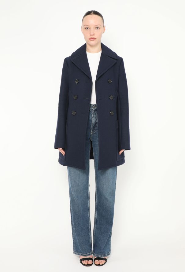 Céline Classic Double-Breasted Peacoat - 1