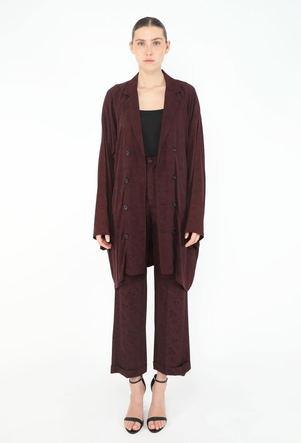 Yohji Yamamoto Floral Jacquard Tunic Ensemble - 6