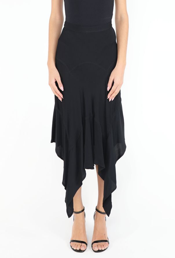 Saint Laurent Tom Ford 2004 Asymmetrical Flared Skirt - 4