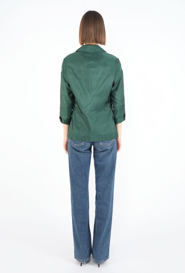 Prada ‘90s Silk Notched Blazer - 4