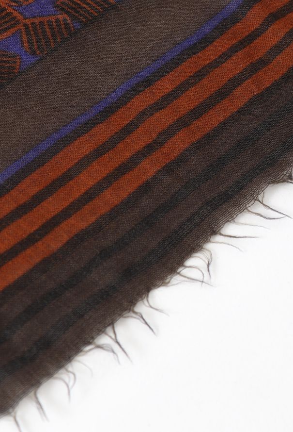 Saint Laurent Late '70s Frayed Graphic Scarf - 5 Saint Laurent Late '70s Frayed Graphic Scarf - 5