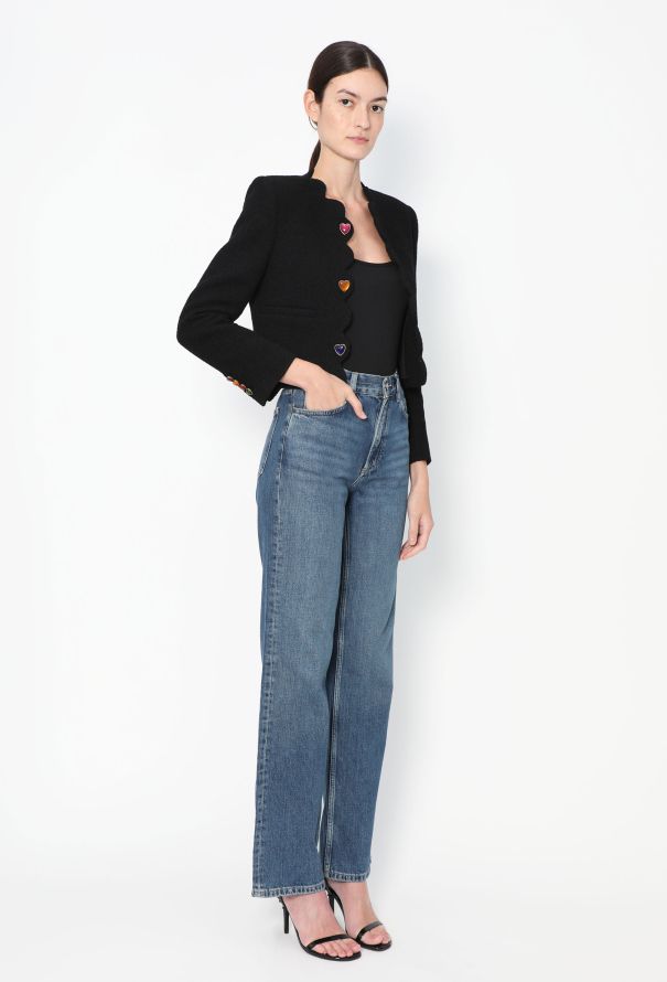 Saint Laurent S/S 2022 Scalloped Bouclé Jacket - 4 Saint Laurent S/S 2022 Scalloped Bouclé Jacket - 4