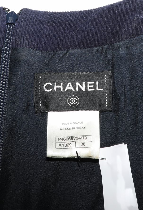 Chanel 2013 Corduroy Épaulette Dress - 5
