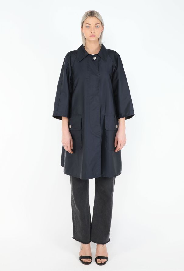 Prada 2014 Nylon Oversized Rain Jacket - 2