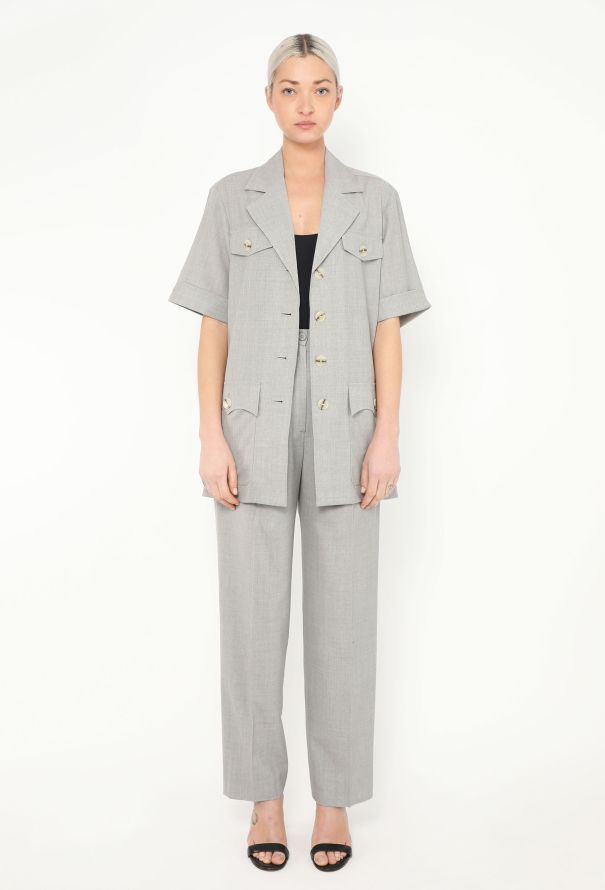 Saint Laurent 1999 Belted Saharan Ensemble - 3 Saint Laurent 1999 Belted Saharan Ensemble - 3