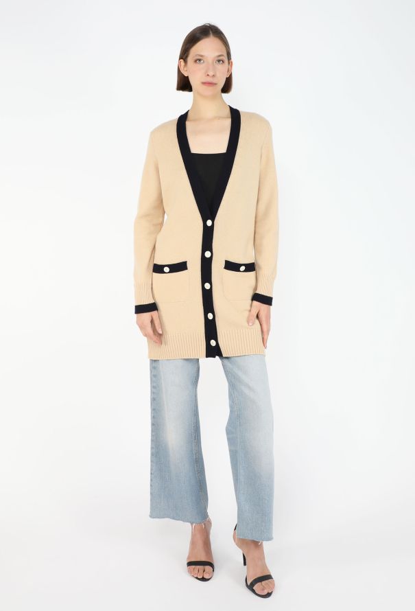 Chanel Bicolor Cashmere ‘CC’ Cardigan - 4