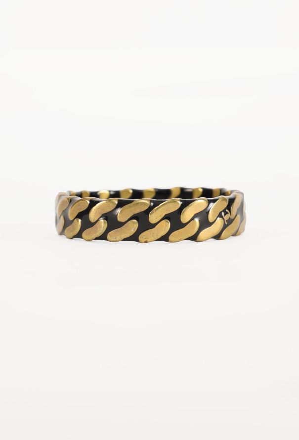 Chanel Lacquered Brass 'CC' Bangle, 1997 - 2