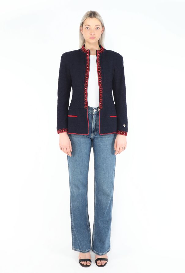 Chanel CAMPAIGN F/W 1997 Embroidered Bouclé Jacket - 6