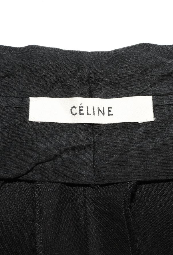 Céline Distressed Silk Smoking Pants - 5