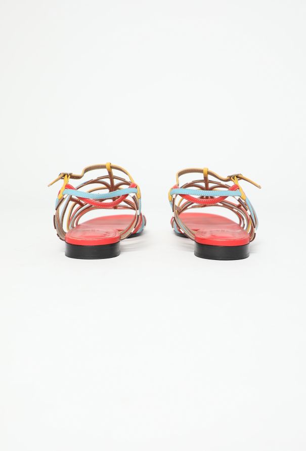 Hermès Colorblock Strap Sandals - 5 Hermès Colorblock Strap Sandals - 5