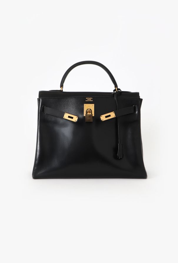 Hermès '70s Black Box Kelly 32 Retourné - 3 Hermès '70s Black Box Kelly 32 Retourné - 3