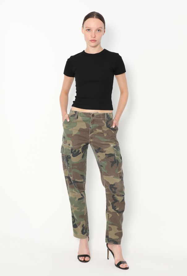 Re/Done Camouflage Cargo Pants - 1