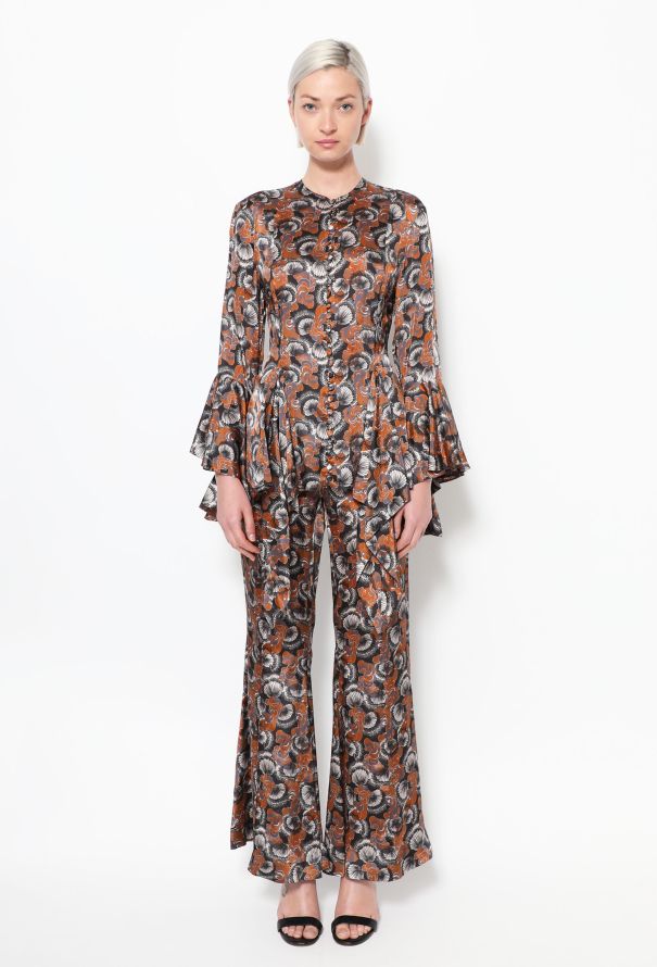 Khaite Khaite 2020 Printed Palazzo Ensemble - 1