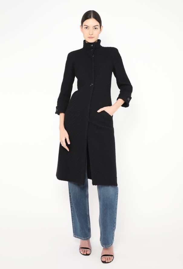 Chanel F/W 2009 Tweed High-Collar Coat - 1