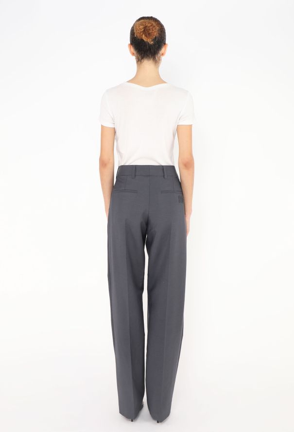 Miu Miu S/S 2025 Mohair Crepe Trousers - 6 Miu Miu S/S 2025 Mohair Crepe Trousers - 6