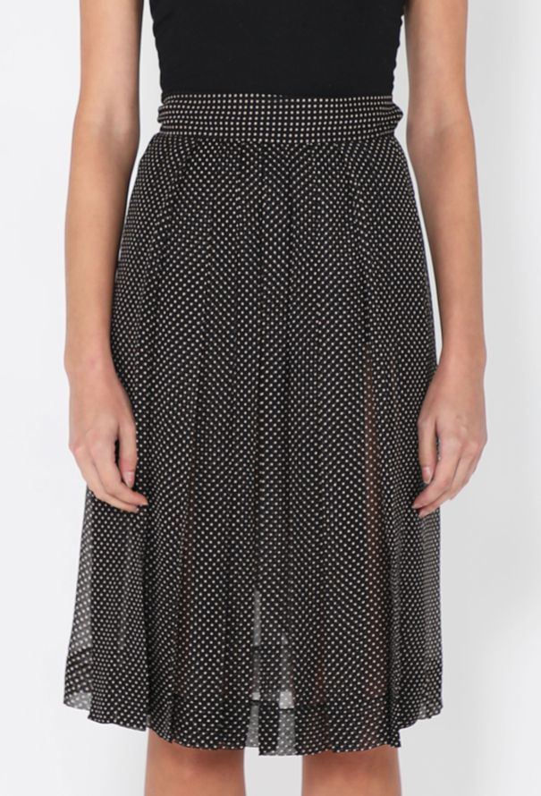 Prada Spotted Silk Chiffon Wrap Skirt, 2026 - 2